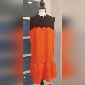 Victoria Beckham for Target Orange Mock Neck Sundress